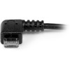 StarTech.com 5in Right Angle Micro USB to USB OTG Host Adapter M/F - Connect your USB On-The-Go capable tablet computer or Smartphone to USB 2.0 devices (thumb drives, USB mouse or keyboard, etc.) - Micro USB OTG Adapter - Right Angle Micro USB Host 