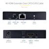 StarTech.com 4K HDMI Extender Over CAT5/CAT6 Cable, 4K 60Hz Video Extender Up to 230ft (70m), HDMI Over Ethernet Cabling, S/PDIF Audio Out - 4K HDMI Extender; 4K 60Hz (4:4:4) up to 230ft (70m) with zero latency over a CAT6/5e Ethernet cable; HDR; One