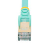 StarTech.com 9ft CAT6a Ethernet Cable - 10 Gigabit Category 6a Shielded Snagless 100W PoE Patch Cord - 10GbE Aqua UL Certified Wiring/TIA - CAT6a Ethernet Cable delivers 10 Gigabit connection free of noise & EMI/RFI interference - Tested to comply w/