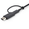 StarTech.com 3ft/1m USB-C Cable with USB-A Adapter Dongle, USB-C to C (10Gbps/PD), USB-A to C (5Gbps), 2-in-1 USB C Cable for Hybrid Dock - 3.3ft USB C cable with USB A adapter dongle - USB C to C cable (10Gbps/100W PD 3.0) and attached USB C to A ad