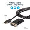 StarTech.com USB to Serial Adapter - Null Modem - FTDI USB UART Chip - DB9 (9-pin) - USB to RS232 Adapter - Add a Null Modem RS232 serial port to your laptop or desktop computer through USB - USB to Serial - USB to RS232 - USB to DB9 - USB to serial 