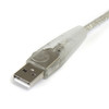 StarTech.com - Transparent USB 2.0 cable - 4 pin USB Type A (M) - 4 pin USB Type B (M) - ( USB / Hi-Speed USB ) - 10 ft - Connect USB 2.0 peripherals to your computer - 10ft usb cable - 10ft a to b usb cable - 10ft usb printer cable - 10ft type a to 