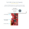 StarTech.com USB 3.2 Gen 2x2 PCIe Card - USB-C 20Gbps PCI Express 3.0 x4 Controller - USB Type-C Add-On PCIe Expansion Card -Windows/Linux - 1-Port USB 3.2 Gen 2x2 PCIe card with 1x USB Type-C Port - Up to SuperSpeed 20Gbps - USB-C PCI Express host c