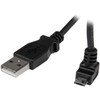 StarTech.com 1m Micro USB Cable - A to Up Angle Micro B - Charge or sync your Micro USB devices, with the cable kept out of the way - 1m USB to Micro USB Cable Cord - Angled Micro USB Cable - Up Angle USB Cable - Up Angle Micro USB - 1 m Micro USB Ca