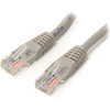 StarTech.com 7 ft Gray Molded Cat5e UTP Patch Cable - Make Fast Ethernet network connections using this high quality Cat5e Cable, with Power-over-Ethernet capability - 7ft Cat5e Patch Cable - 7ft Cat 5e Patch Cable - 7ft Cat5e Patch Cord - 7ft Molded