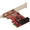 StarTech.com SATA PCIe Card, 4 Port PCIe SATA Expansion Card, 6Gbps, Stacked Connectors, Non-RAID, PCI Express to SATA Converter/Adapter - SATA III 6Gbps PCIe 3.0 x2 card - SATA expansion adapter card - 4-Port SATA to PCIe Card w/ASM1164 controller f