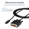 StarTech.com 6.6 ft / 2 m USB-C to DVI Cable - USB Type-C Video Adapter Cable - 1920 x 1200 - Black - 6.6 ft. / 2 m USB C to DVI cable and adapter in one - 1920 x 1200 DVI cable - Black 6.6 foot / 2 meter USB C to DVI adapter cable matches your black