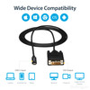 StarTech.com 6.6 ft / 2 m USB-C to DVI Cable - USB Type-C Video Adapter Cable - 1920 x 1200 - Black - 6.6 ft. / 2 m USB C to DVI cable and adapter in one - 1920 x 1200 DVI cable - Black 6.6 foot / 2 meter USB C to DVI adapter cable matches your black