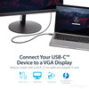 StarTech.com 6ft/2m USB C to VGA Cable - 1920x1200/1080p USB Type C DP Alt Mode to VGA Video Monitor Adapter Cable -Works w/ Thunderbolt 3 - 6.6ft/2m USB Type C (DP Alt Mode HBR2) to VGA cable | 1920x1200/1080p 60Hz | EDID/DDC - Integrated active vid