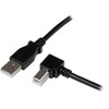 StarTech.com 2m USB 2.0 A to Right Angle B Cable - M/M - Connect hard-to-reach USB 2.0 peripherals, for installation in narrow spaces - USB Printer Cable - 2m USB A to B Cable - 2 m Right Angle USB Cable - Right Angle USB B Cable - Right Angle USB Pr