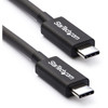 StarTech.com 2m (6.6ft) Thunderbolt 3 Cable, 20Gbps, 100W PD, 4K Video, Thunderbolt-Certified, Compatible w/ TB4/USB 3.2/DisplayPort - 2m (6.6ft) Passive Thunderbolt 3 cable - Delivers consistent 20 Gbps performance - Compatible with TB4, USB4/USB-C 