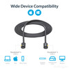 StarTech.com 2m (6.6ft) Thunderbolt 3 Cable, 20Gbps, 100W PD, 4K Video, Thunderbolt-Certified, Compatible w/ TB4/USB 3.2/DisplayPort - 2m (6.6ft) Passive Thunderbolt 3 cable - Delivers consistent 20 Gbps performance - Compatible with TB4, USB4/USB-C 