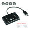 SIIG 8K 1x3 DisplayPort 1.4 to DisplayPort MST Hub Splitter - DP input to 3-port DP output - 32.4Gbps video bandwidth - Supports 4K HDR and HDCP 2.2 - Triple 4K DisplayPort 1.4 to DisplayPort MST Hub Splitter - Dual 4K 60Hz or Triple 4K 30Hz DisplayP