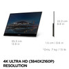 ViewSonic VX1655-4K-OLED - 15.6" 4K UHD OLED Portable Monitor w/ 60W USB-C, mini HDMI, 100% DCI-P3 - 400 cd/m² - ViewSonic VX1655-4K-OLED 15.6 Inch 4K UHD Portable OLED Monitor with 2 Way Powered 60W USB C, Mini HDMI, Dual Speakers, and Built in Stan