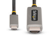 StarTech.com 6ft (2m) USB-C to HDMI Adapter Cable, 8K 60Hz, 4K 144Hz, HDR10, USB Type-C to HDMI 2.1 Converter, USB-C/USB4/TB3/4 Compatible - 6.6ft (2m) USB-C to HDMI Adapter Cable connects a USB-C DP Alt Mode laptop to an 8K 60Hz/4K 144Hz HDMI Displa