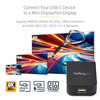 StarTech.com Compact USB C to Mini DisplayPort Adapter - 8K 60Hz DSC/4K USB-C to mDP 1.4 Video Converter w/Keychain Ring - TB3 Compatible - USB-C to Mini DisplayPort 1.4 adapter w/ HDR/DisplayHDR/HBR3/DSC/HDCP 2.2/1.4; 8K 60Hz/4K 120Hz/1080p | TB3 co