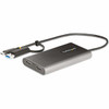 StarTech.com USB-C to Dual-HDMI Adapter, USB-C/A to 2x HDMI, 4K 60Hz, 100W PD Pass-Through, 1ft/30cm Built-in Cable, USB to HDMI Converter - USB-C or A to Dual-Monitor Adapter for 2x 4K 60Hz HDMI displays; 100W PD Pass-through (90W for Host); Externa