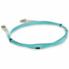 AddOn 2m HP AJ835A Compatible LC (Male) to LC (Male) Aqua OM3 Duplex Fiber OFNR (Riser-Rated) Patch Cable - 100% compatible and guaranteed to work
