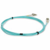 AddOn 2m HP AJ835A Compatible LC (Male) to LC (Male) Aqua OM3 Duplex Fiber OFNR (Riser-Rated) Patch Cable - 100% compatible and guaranteed to work