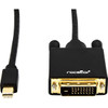 Rocstor Premium 6 ft Mini DisplayPort to DVI Cable - Mini Displayport to DVI Cable Supports 1920x1200 1080p Resolution- mDP to DVI cable for Notebook, Ultrabook, TV, Projector, Monitor, Video Device, MacBook, MacBook Pro - 6 ft (2m)- 1 Pack - Gold pl