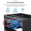 StarTech.com 4U Wall Mount Rack, 14in Deep, 19 inch Wall Mount Network Rack, Wall Mounting Patch Panel Bracket for Switch/IT Equipment - 4U Wall Mount rack for networking equipment - 19in wallmount patch panel bracket - Mount depth 13.78in - 44lb Cap