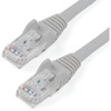 StarTech.com 5ft CAT6 Ethernet Cable - Gray Snagless Gigabit - 100W PoE UTP 650MHz Category 6 Patch Cord UL Certified Wiring/TIA - 5ft Gray CAT6 Ethernet cable delivers Multi Gigabit 1/2.5/5Gbps & 10Gbps up to 160ft - 650MHz - Fluke tested to ANSI/TI