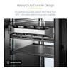 StarTech.com 1U Vented Server Rack Cabinet Shelf - Fixed 12" Deep Cantilever Rackmount Tray for 19" Data/AV/Network Enclosure w/Cage Nuts - 1U 19in vented server rack cabinet shelf/rackmount cantilever tray 12in deep - Universal fit in existing EIA/E