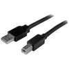 StarTech.com 15m / 50 ft Active USB 2.0 A to B Cable - M/M - Connect USB 2.0 devices up to 50ft away, with no signal loss - Active USB 2.0 cable - 50 ft USB Cable - 15m USB Cable - 50 foot USB Cable - 50 ft USB Printer Cable - Long USB Cable - 1x USB