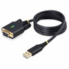 StarTech.com 3ft (1m) USB to Null Modem Serial Adapter Cable, COM Retention, FTDI, RS232, Changeable DB9 Screws/Nuts, Windows/macOS/Linux - Add a DB9 RS-232 null modem serial port to a computer using a USB-A port; Interchangeable DB9 Screws/Nuts; Scr