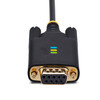StarTech.com 3ft (1m) USB to Null Modem Serial Adapter Cable, COM Retention, FTDI, RS232, Changeable DB9 Screws/Nuts, Windows/macOS/Linux - Add a DB9 RS-232 null modem serial port to a computer using a USB-A port; Interchangeable DB9 Screws/Nuts; Scr