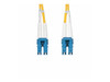 StarTech.com 2m (6.6ft) LC to LC (UPC) OS2 Single Mode Duplex Fiber Optic Cable, 9/125µm, 10G, LSZH Fiber Patch Cord - 6.6ft LC/LC-UPC OS2 Single Mode Fiber Cable supports 10G networks and CWDM; 9/125µm core/cladding; 1260-1625nm Laser Optimized; LSZ
