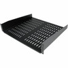 StarTech.com 2U 16in Universal Vented Rack Mount Cantilever Shelf - Fixed Server Rack Cabinet Shelf - 50lbs / 23kg - 2U 19in vented server rack cabinet shelf/rackmount cantilever tray 16in deep - Universal fit in existing EIA/ECA-310 data/network rac