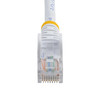 StarTech.com 15 ft White 15 ft White Snagless Cat5e UTP Patch Cable Patch Cable - Make Fast Ethernet network connections using this high quality Cat5e Cable, with Power-over-Ethernet capability - 15ft Cat5e Patch Cable - 15ft cat 5e patch cable - 15f