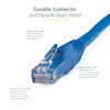 StarTech.com 1ft CAT6 Ethernet Cable - Blue Snagless Gigabit - 100W PoE UTP 650MHz Category 6 Patch Cord UL Certified Wiring/TIA - 1ft Blue CAT6 Ethernet cable delivers Multi Gigabit 1/2.5/5Gbps & 10Gbps up to 160ft - 650MHz - Fluke tested to ANSI/TI