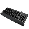Adesso Memory Foam Keyboard Wrist Rest - 0.88" x 3.25" Dimension - Black - Rubber, Fiber, Memory Foam - Anti-slip