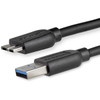StarTech.com 2m (6ft) Slim SuperSpeed USB 3.0 (5Gbps) A to Micro B Cable - M/M - Flexible cable for convenient positioning of USB 3.0 devices - USB 3.0 Micro B - Slim USB 3.0 to Micro B Cable - Thin USB 3.2 Gen 1 (5Gbps) A to B Cable - Micro USB 3.0 