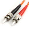 StarTech.com 1m Fiber Optic Cable - Multimode Duplex 62.5/125 - LSZH - ST/ST - OM1 - ST to ST Fiber Patch Cable - Connect fiber network devices for high-speed transfers with LSZH rated cable - 1m ST Fiber Optic Cable - 1 m ST to ST Fiber Patch Cable 