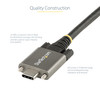 StarTech.com 20" 50cm Side Screw Locking USB C Cable 10Gbps, USB 3.1 Type-C Cable, 5A/100W PD, DP Alt Mode, Dual Screw Lock USB-C Cord - 20"/50cm Side Screw Locking USB-C cable 10Gbps; USB 3.2 Gen 2; 100W (5A) PD 3.0 charging; DP 1.4 Alt mode (8K 30H