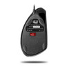 Adesso iMouse E1 Vertical Ergonomic Illuminated Mouse - Optical - Cable - Glossy Black - USB - 1600 dpi - Scroll Wheel - 6 Button(s) - Right-handed