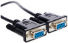 StarTech.com 1m Black DB9 RS232 Serial Null Modem Cable F/F - Connect your serial devices, and transfer your files - 1m DB9 Null Modem Cable - DB9 Female to Female Cable - RS232 Null Modem Cable - 9 pin Null Modem Cable - 1 m Black Female to Female N