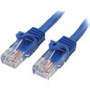 StarTech.com 7 ft Blue Snagless Cat5e UTP Patch Cable - Make Fast Ethernet network connections using this high quality Cat5e Cable, with Power-over-Ethernet capability - 7ft Cat5e Patch Cable - 7ft Cat 5e Patch Cable - 7ft Cat5e Patch Cord - 7ft RJ45
