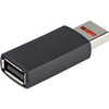StarTech.com Secure Charging USB Data Blocker Adapter, Male/Female USB-A Data Blocking Charge/Power-Only Charging Adapter for Phone/Tablet - USB-A data blocking charging only adapter prevents data theft/spyware/malware - Power-Only No Data Pins - Mal