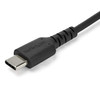 StarTech.com 2m USB A to USB C Charging Cable - Durable Fast Charge & Sync USB 2.0 to USB Type C Data Cord - Aramid Fiber M/M 3A Black - USB A to USB C charging cable w/ aramid fiber sheltering the heavy duty cord from stress of bends & pulls - High 