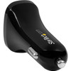 StarTech.com Dual Port USB Car Charger - Black - High Power 24W/4.8A - 2 port USB Car Charger - Charge two tablets at once - Charge two tablets simultaneously, in your car - 2 port USB Car Charger - Tablet Car Charger - Dual Port Car Charger - USB Ca