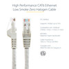 StarTech.com 3ft (90cm) CAT6 Ethernet Cable, LSZH (Low Smoke Zero Halogen) 10 GbE Snagless 100W PoE UTP RJ45 Gray Network Patch Cord, ETL - 3ft/90cm Gray LSZH CAT6 Ethernet Cable - 10GbE Multi Gigabit 1/2.5/5Gbps/10Gbps to 55m - 100W PoE++ - ANSI/TIA