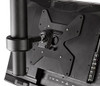 Atdec ceiling mount for medium display, long pole - Loads up to 55lb - Black - VESA 200x200 - Upgradeable - 360° display rotation - Adjustable drop length 35.4in to 70.8in - Quick display release, 20° tilt, pan, landscape/portrait - Advanced cable ma