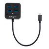 StarTech.com 4 Port USB C Hub - USB-C to 4xUSB-A - 10Gbps USB 3.2 Gen 2 Type-C Hub - USB Bus Powered - Portable/Laptop USB Adapter Hub - 4-Port USB-C hub - USB-C host laptop to 4x USB Type-A adapter hub - SuperSpeed 10Gbps (USB 3.2/3.1 Gen 2) - Bus-p
