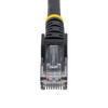 StarTech.com 100ft CAT6 Ethernet Cable - Black Snagless Gigabit - 100W PoE UTP 650MHz Category 6 Patch Cord UL Certified Wiring/TIA - 100ft Black CAT6 Ethernet cable delivers Multi Gigabit 1/2.5/5Gbps & 10Gbps up to 160ft - 650MHz - Fluke tested to A