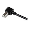 StarTech.com 3m USB 2.0 A to Right Angle B Cable - M/M - Connect hard-to-reach USB 2.0 peripherals, for installation in narrow spaces - USB Printer Cable - 3m USB A to B Cable - 3 m Right Angle USB Cable - Right Angle USB B Cable - Right Angle USB Pr