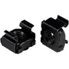 StarTech.com M5 Cage Nuts - 50 Pack, Black - M5 Mounting Cage Nuts for Server Rack & Cabinet - Install your rack-mountable hardware securely with these high quality cage nuts - M5 cage nuts - M5 mounting cage nuts - M5 nuts - M5 mounting cage nuts - 